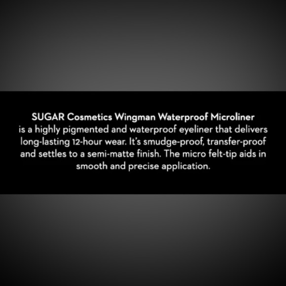 New/Sealed Sugar Wingman Waterproof Microliner Precision Eyeliner I’ll Be Black - Picture 11 of 16